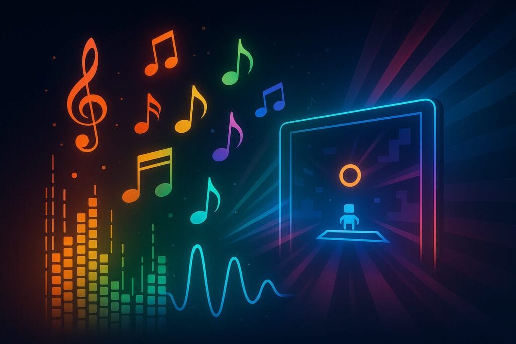 YOASOBIの音楽とPlayStationのゲーム体験が重なるイメージデザイン